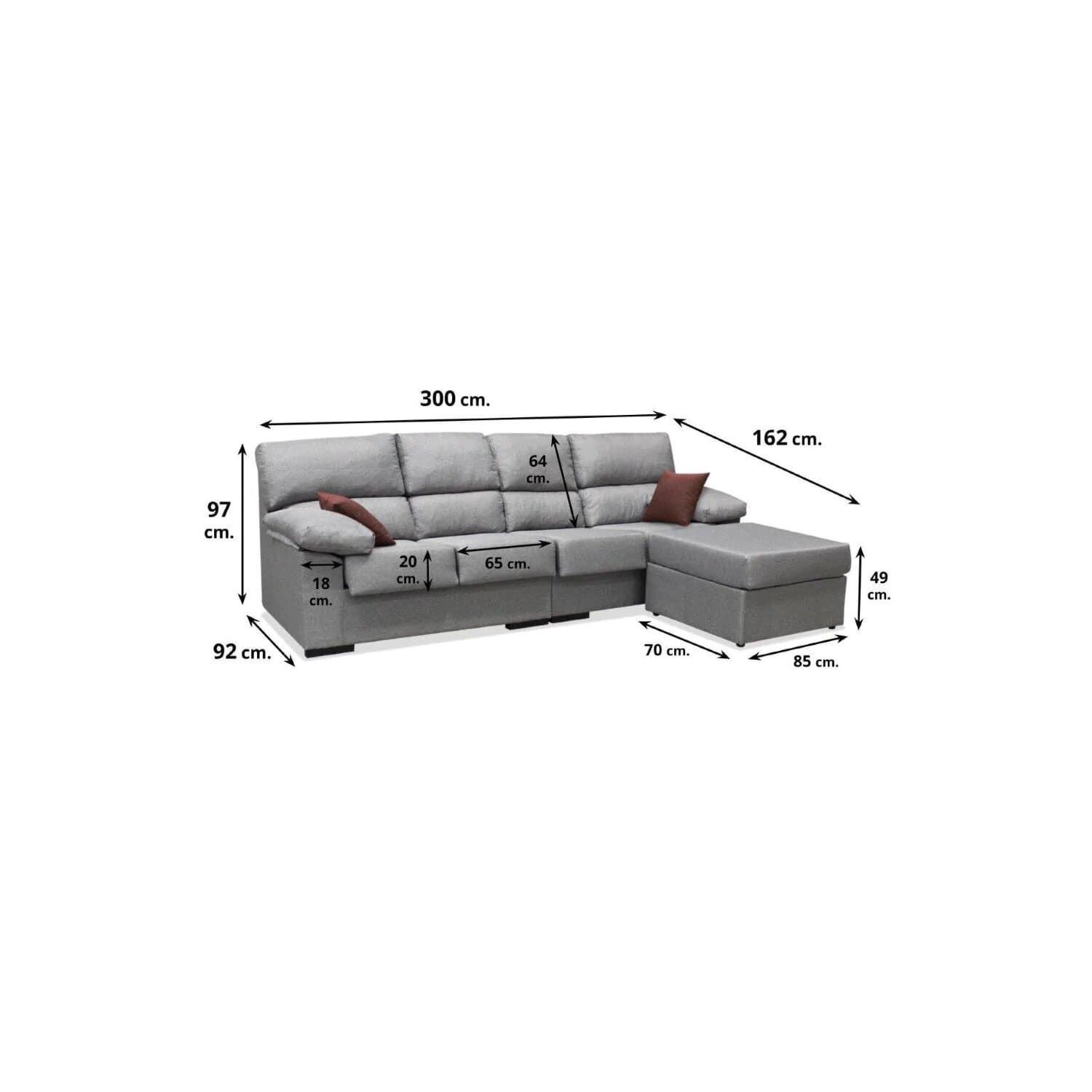 Chaiselongue Benidorm 4 Plazas - Imagen 2