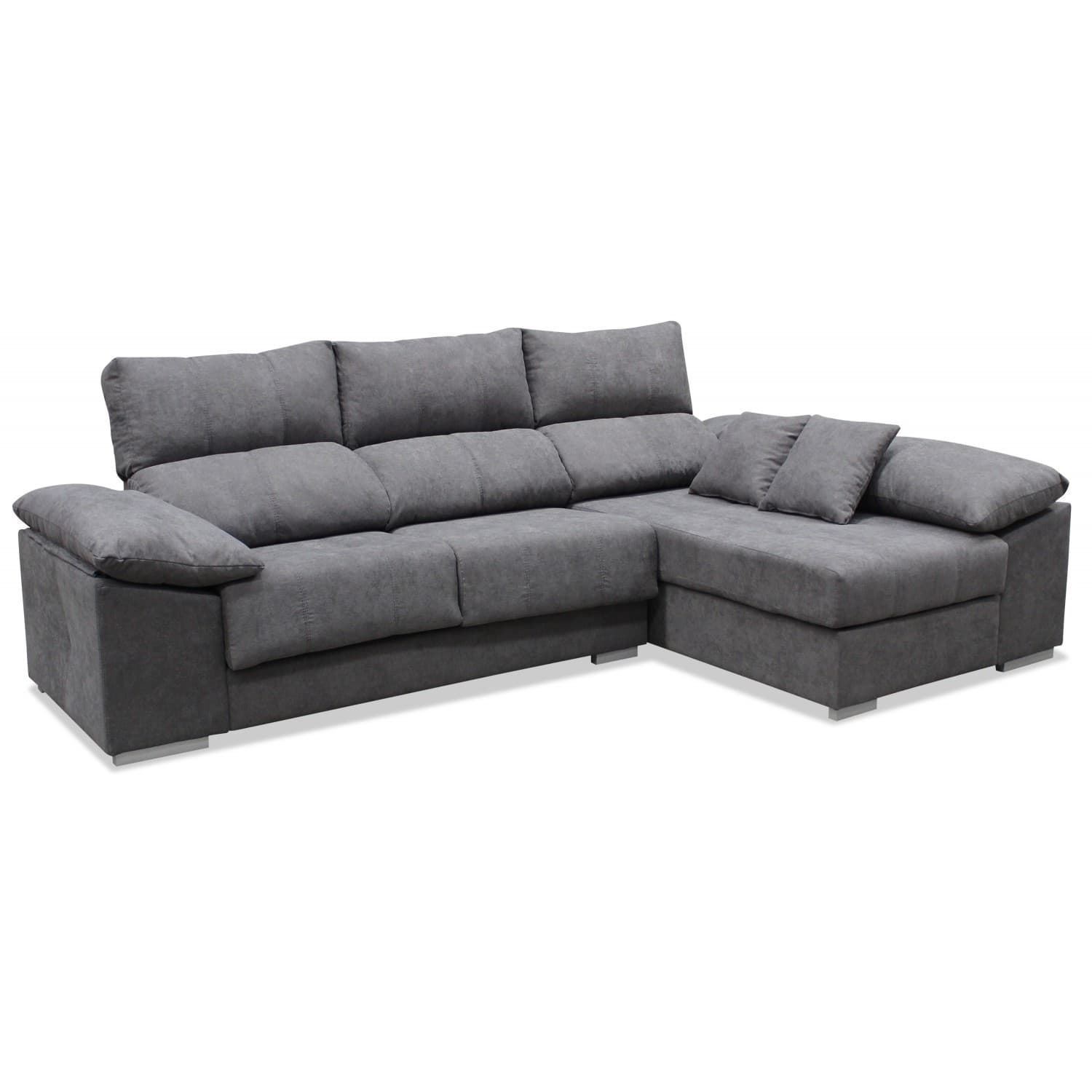 Chaiselongue Egipto 3 Plazas Gris - Imagen 1