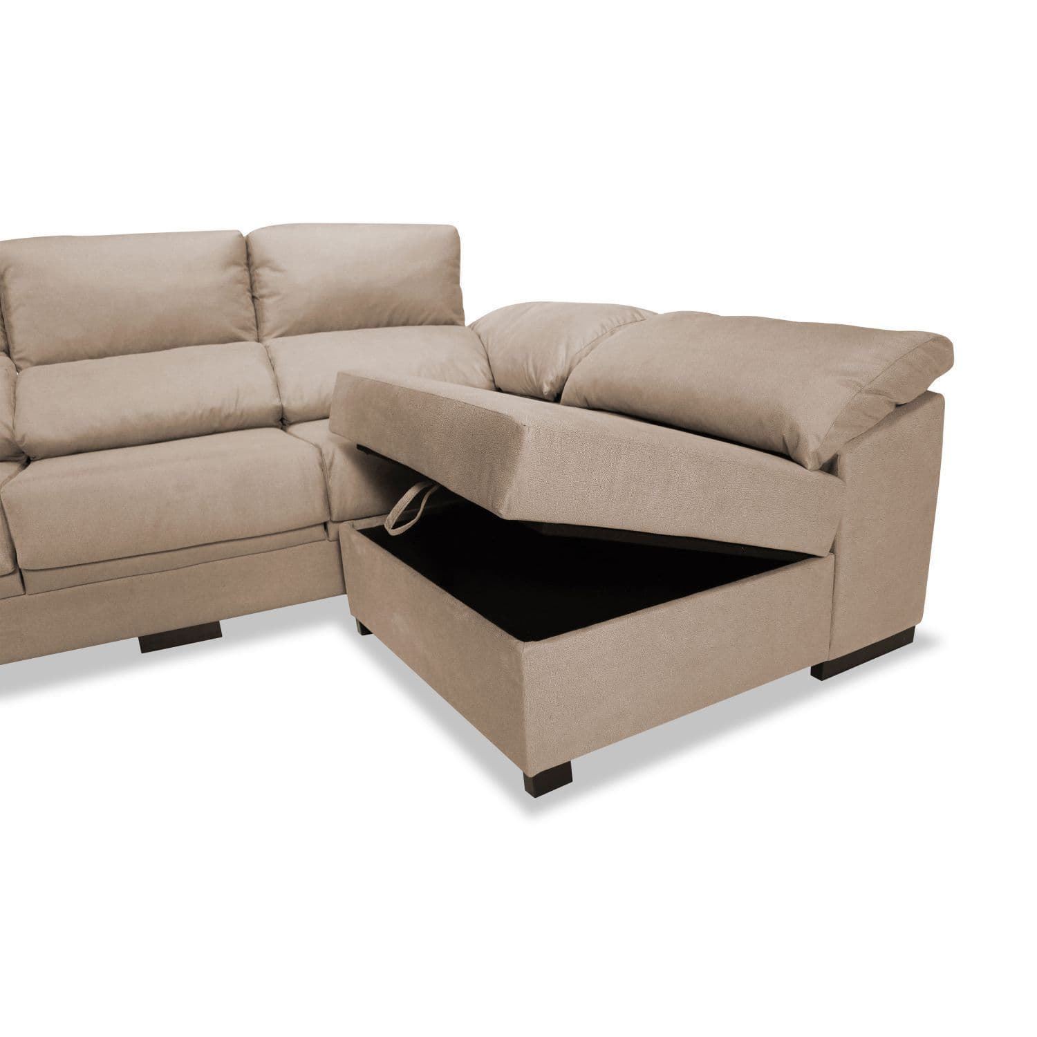 Chaiselongue Ekolive Abatible 3 Plazas Beige - Imagen 3