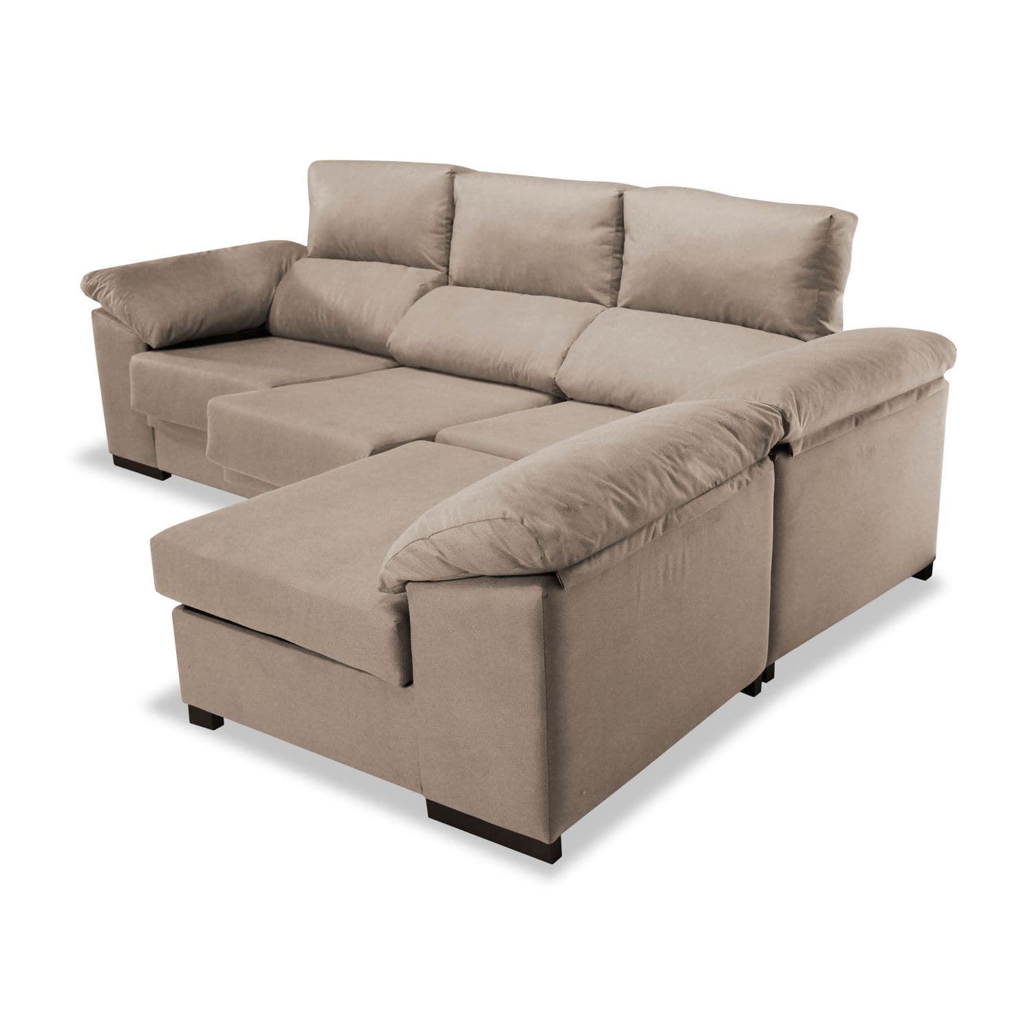 Chaiselongue Ekolive Abatible 3 Plazas Beige - Imagen 5