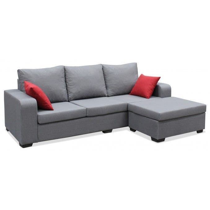 Chaiselongue Kio Amazonas 3 Plazas Gris - Imagen 1