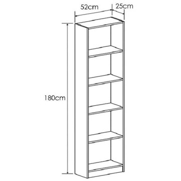 Estantería con 5 Baldas Aura - Imagen 2