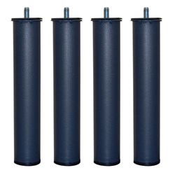 Juego 4 Patas Metálicas 26 cm Cilíndricas - Imagen 1