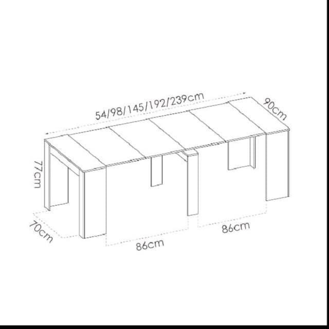 Mesa Comedor Extensible 239cm - Imagen 3