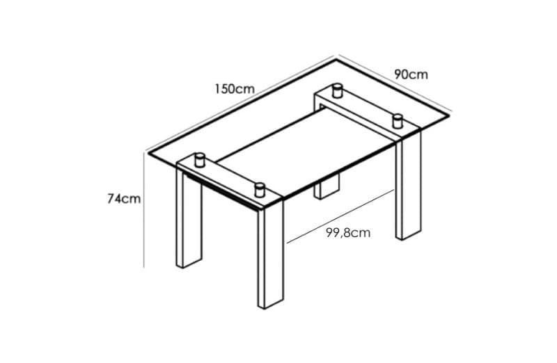 Mesa comedor Sensei negro