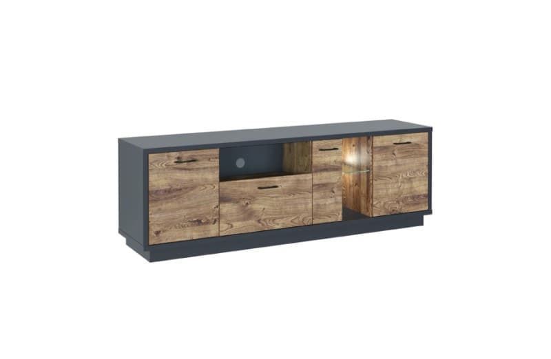 Mesa TV Sable con Blanco Vetado 150 cm Económico - Imagen 1