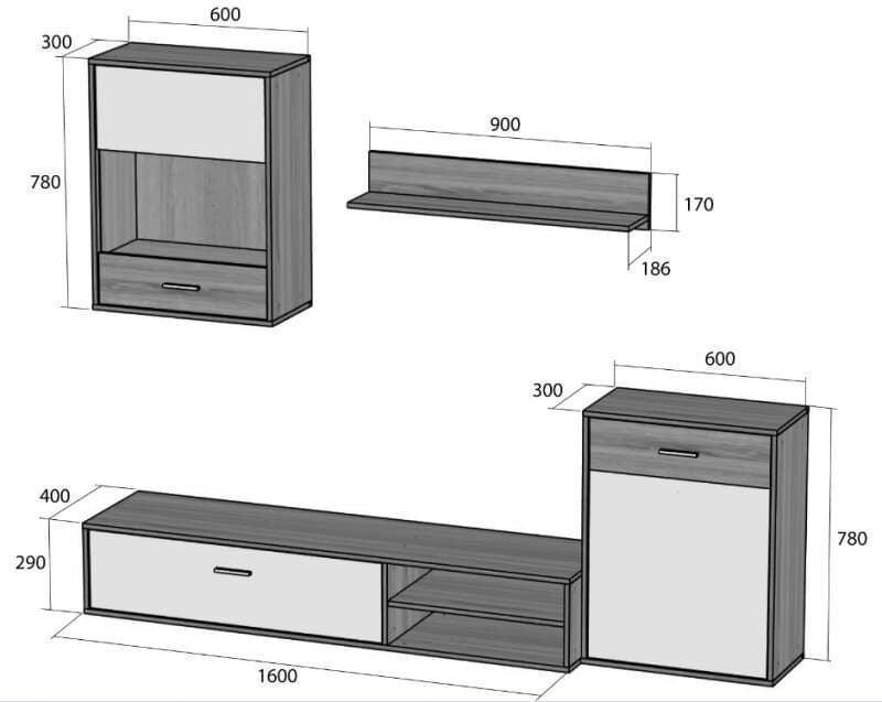 Mueble de Salón Contemporáneo - Imagen 3