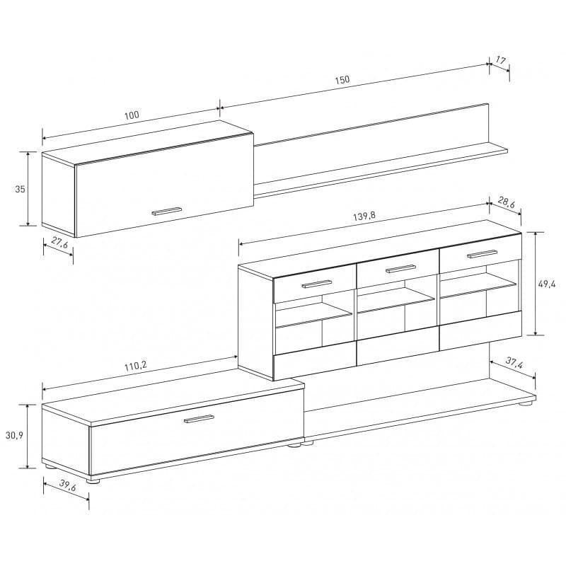 Mueble de Salón Zafiro - Imagen 4