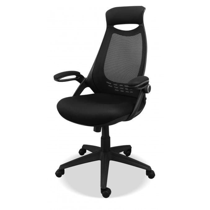 Silla de Oficina Giratoria Negra Ergonómica - Imagen 1