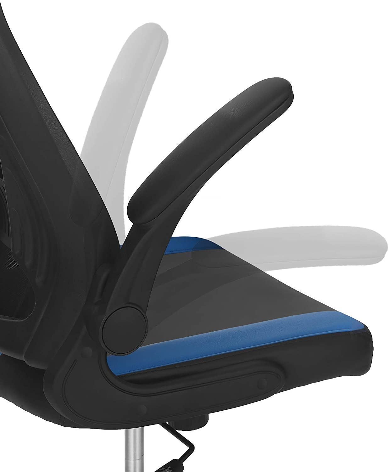 Silla Gaming de Malla color Negro Azul y Gris Oscuro - Imagen 5