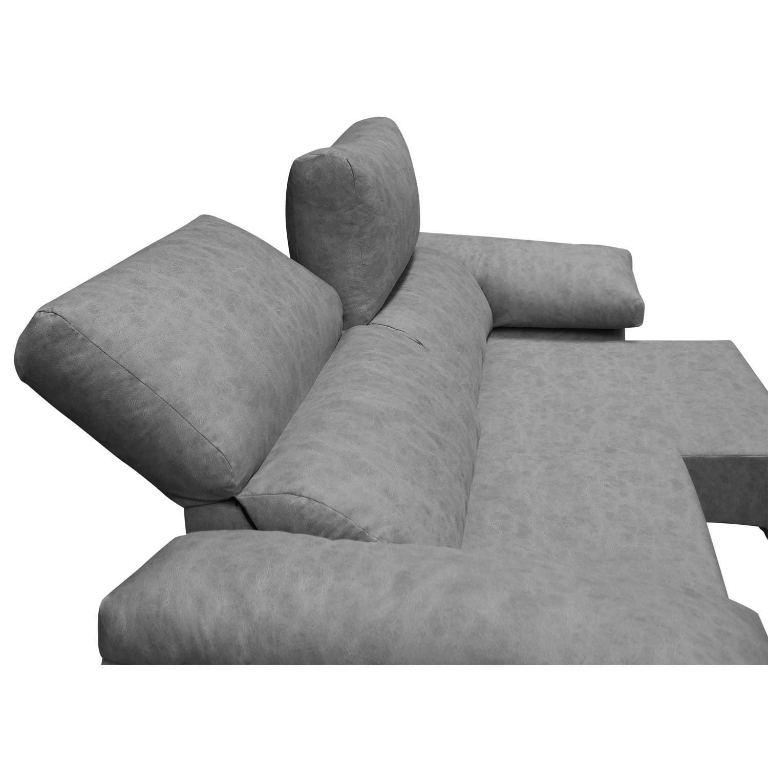 Sofá Chloe 2 Plazas Gris Acualine® Reclinable - Imagen 4