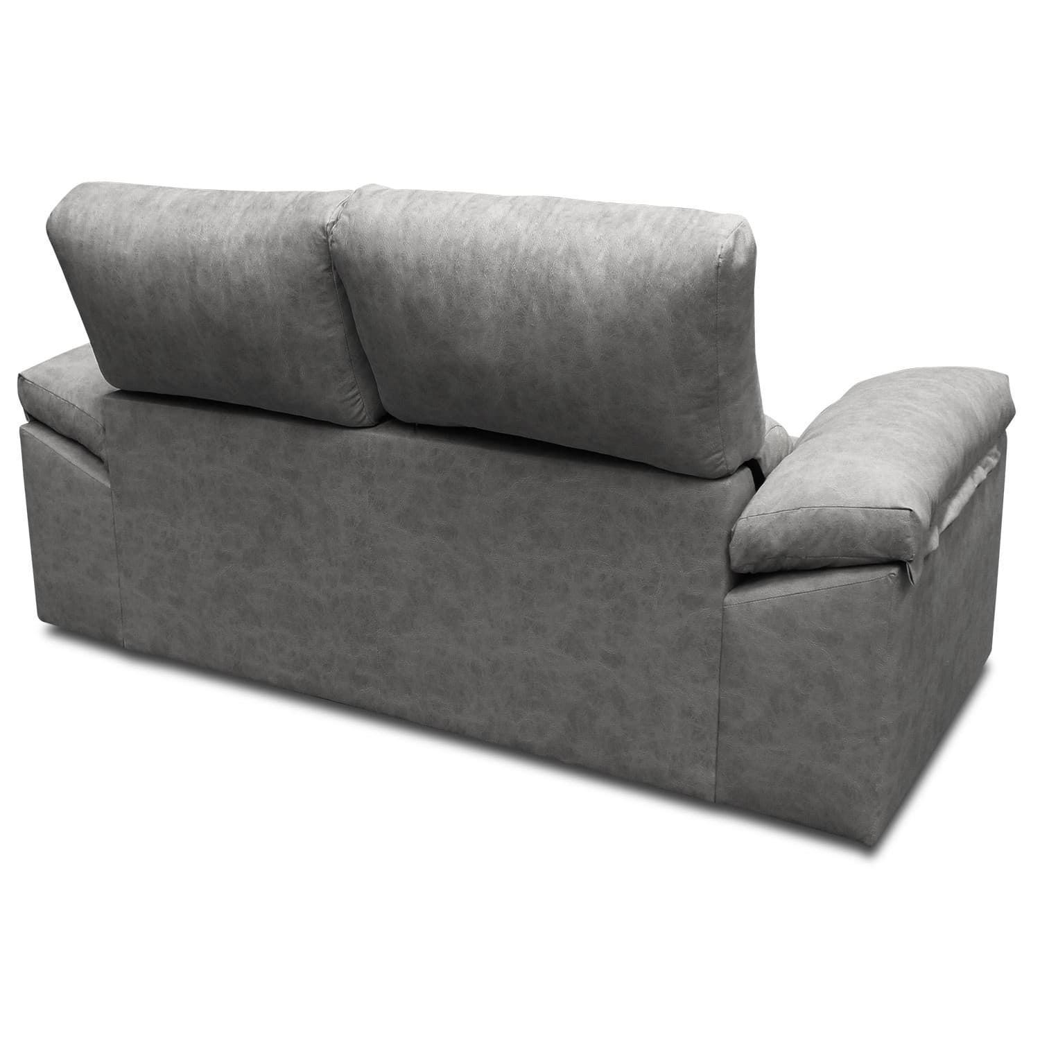 Sofá Chloe 2 Plazas Gris Acualine® Reclinable - Imagen 5